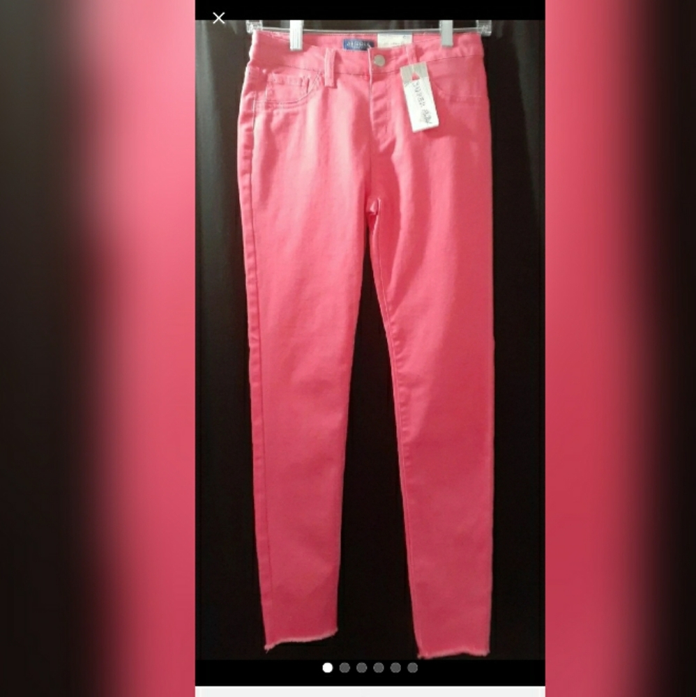 Arizona Girls Coral Jeggings Sz 14 REG